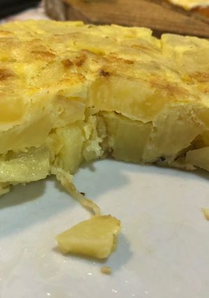 Una foto de Tortilla de papa (no llego a española porque le falta el cantimpalo)