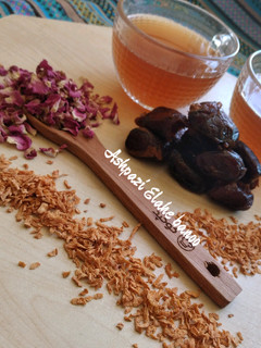 عکسی از دستور دمنوش به،دارچین،گل محمدی،پوست سیب