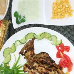 A picture of Chicken tikka.