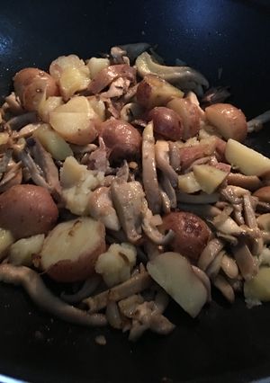 Una foto de Setas en Salsa verde (vegan)