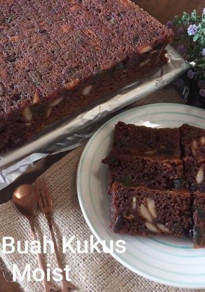 Foto resep Kek Buah kukus Moist | resep kek buah lembab