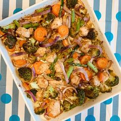 A picture of Baked Chicken and Vegetables with Miso.