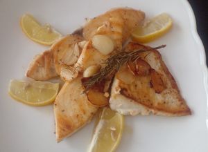 Foto resep Grill ikan gindara sama bawang putih dan daun rosemary