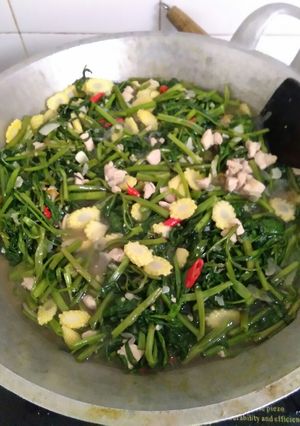 Foto resep Cah kangkung Ayam