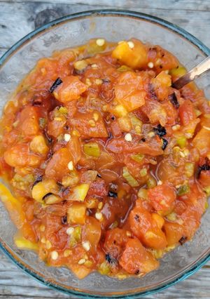 A picture of Charred Tomato Salsa.