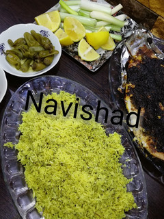 عکسی از دستور ماهی کبابی