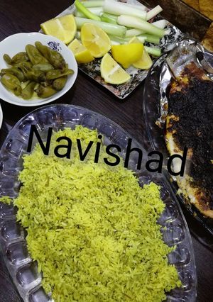 عکسی از دستور ماهی کبابی