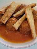 Albóndigas rápidas y fáciles con berenjenas