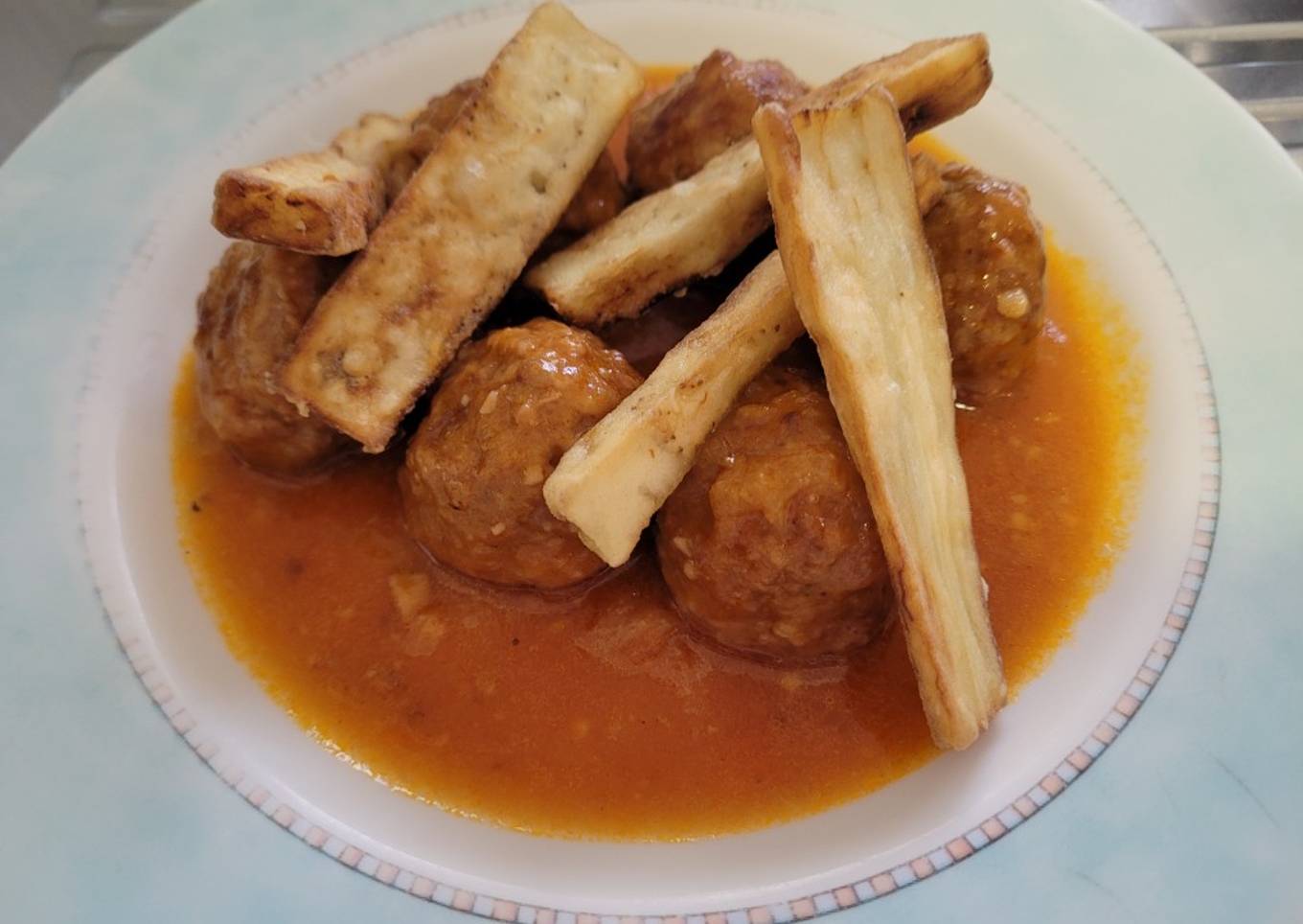 Albóndigas rápidas y fáciles con berenjenas