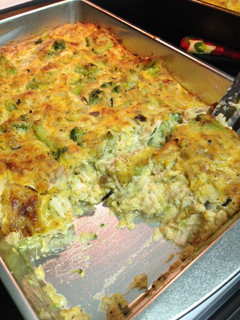 A picture of Easy Chicken, broccoli & rice Casserole.