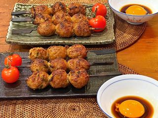 Tsukune No Teriyaki - Chicken meatballs with teriyaki sauce