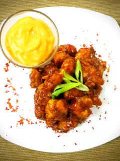 Foto resep Fire Chicken with Cheese Sauce