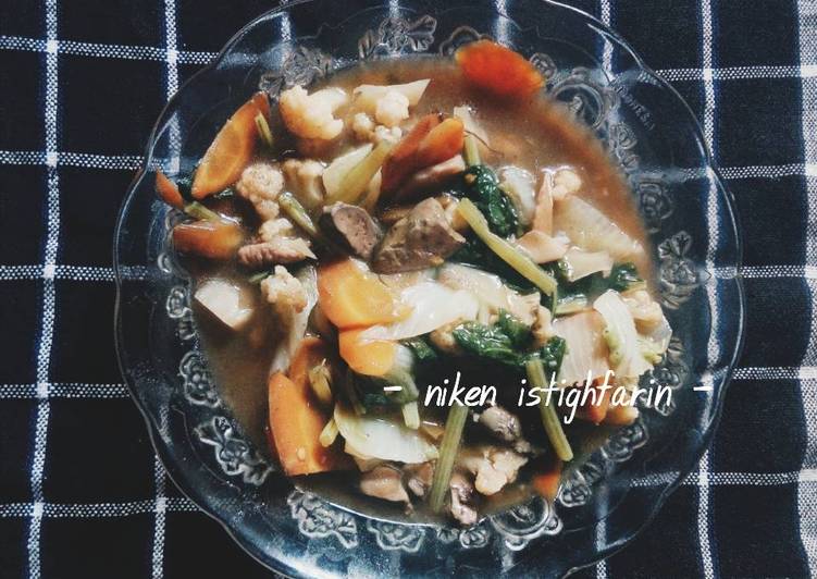 Bahan mengolah Capjay rempelo ati, Bikin Ngiler