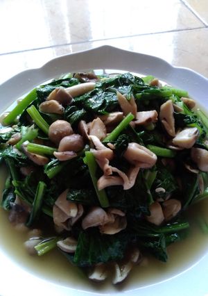 Foto resep Ca sawi jamur kancing 'ala maul
