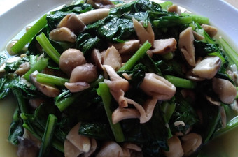 Langkah Mudah untuk Menyiapkan Ca sawi jamur kancing 'ala maul Enak Dan Mudah