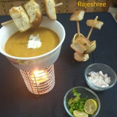 A picture of Pav Bhaji Fondue.