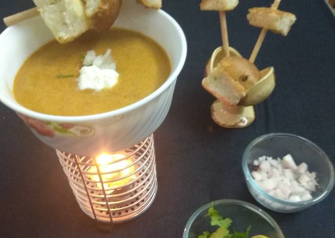 Recipe of Mario Batali Pav Bhaji Fondue