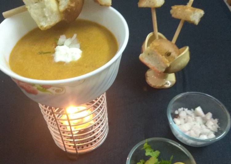 Steps to Prepare Favorite Pav Bhaji Fondue