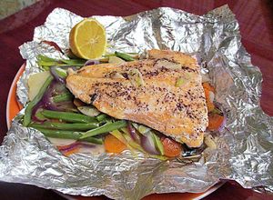 Foto principal de Salmón en papillote con verduras