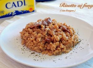 Una foto de Risotto ai funghi (con setas). Thermomix