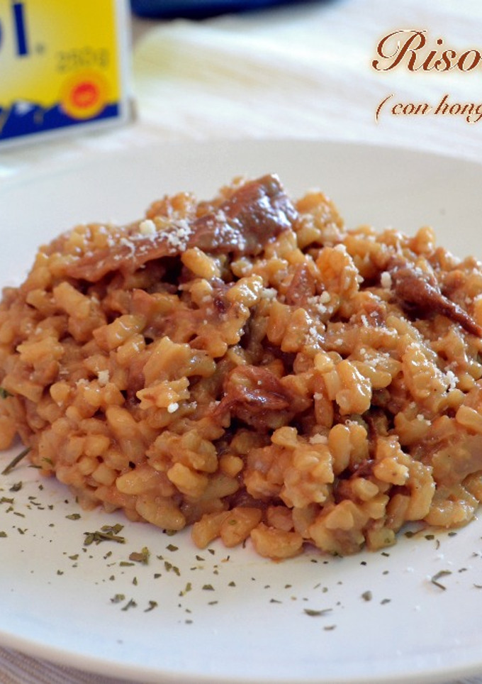 Una foto de Risotto ai funghi (con setas). Thermomix