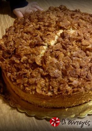 Φωτογραφία της συνταγής Κέικ με τραγανά corn flakes