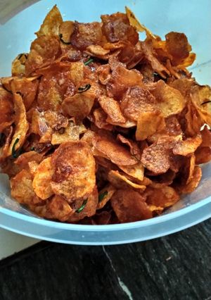 Foto resep Klengkam/ keripik kentang pedas manis