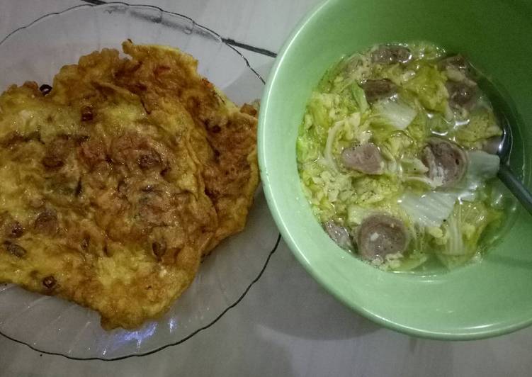 Cara Memasak Tumis sawi putih dg baso Untuk Jualan
