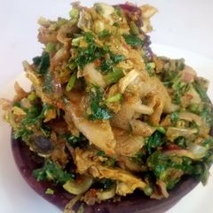 A picture of Chicken vegetable.