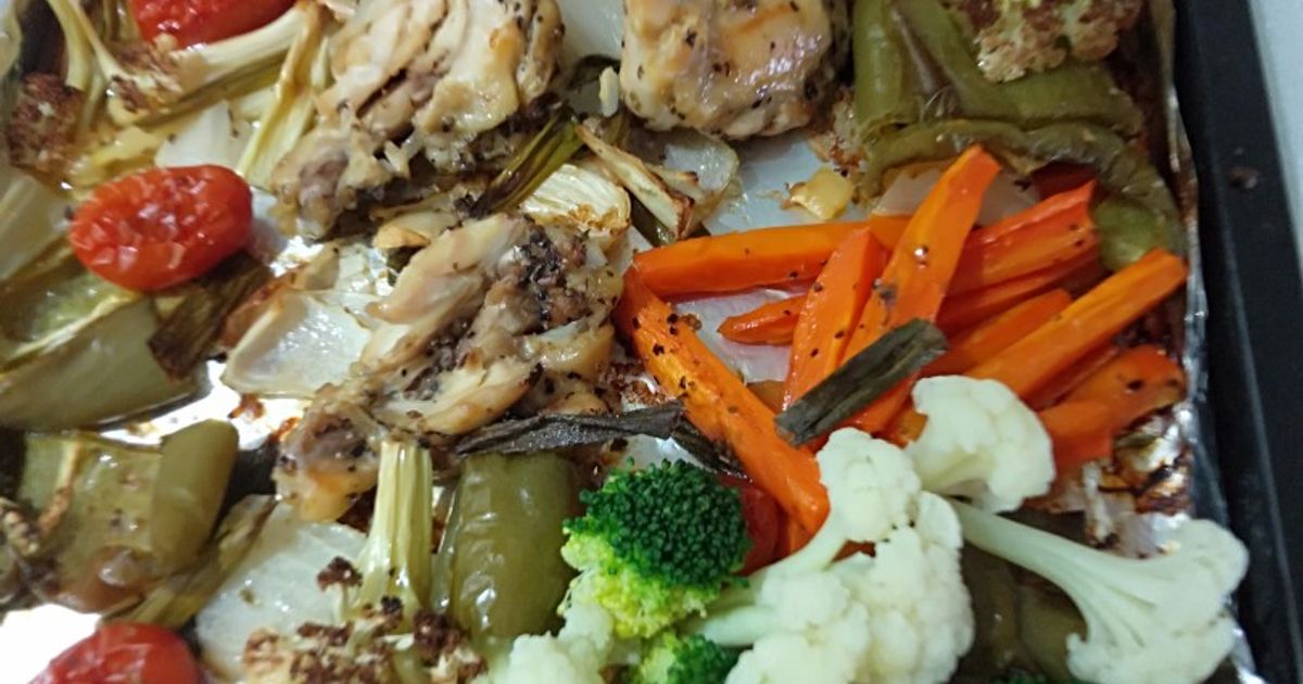 Ayam Panggang plus sayur