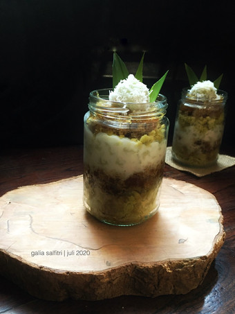 Resep Klepon cake in jar yang Menggugah Selera