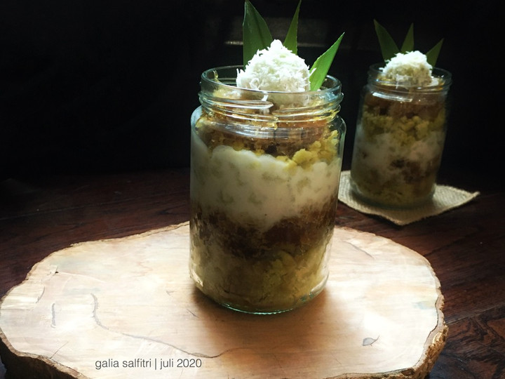 Resep Klepon cake in jar yang Menggugah Selera