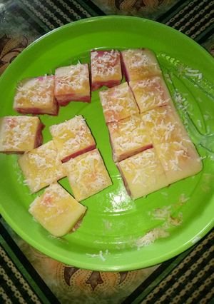 Foto resep Bolu kukus gradasi simple (no mixer, no oven, no timbangan)