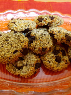 Foto principal de Galletas de avena, coco, plátano y chocolate