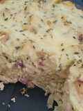 Frittata de frango e bacon