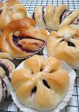Foto resep Roti Manis isi Pasta Ubi Ungu