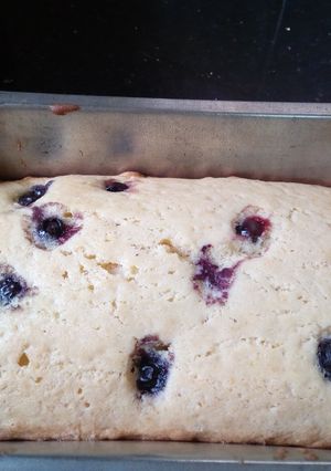 A picture of #cakebakingwithfruits blueberry cake.