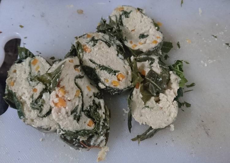 Rolade tahu daun singkong