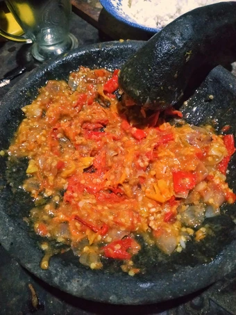 Cara Mudah Membikin Resep Sambal terasi goreng yang Uenak Anti Ribet, Bikin Ngiler