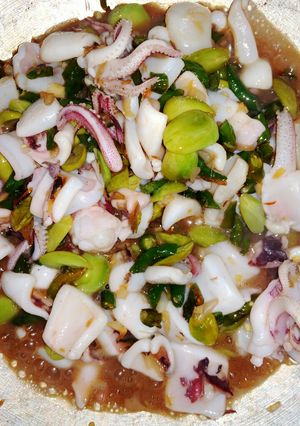 Foto resep Cumi pete saos tiram