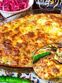 عکسی از دستور "کیک سیب زمینی مخلوط" غذای ساده و سریع