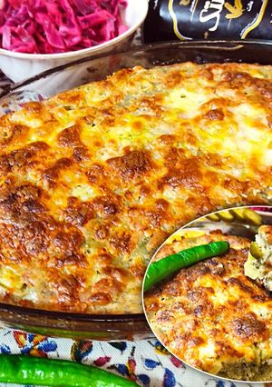 عکسی از دستور "کیک سیب زمینی مخلوط" غذای ساده و سریع