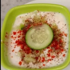 A picture of Cucumber Raita.
