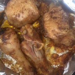 A picture of Curry chicken roasted.