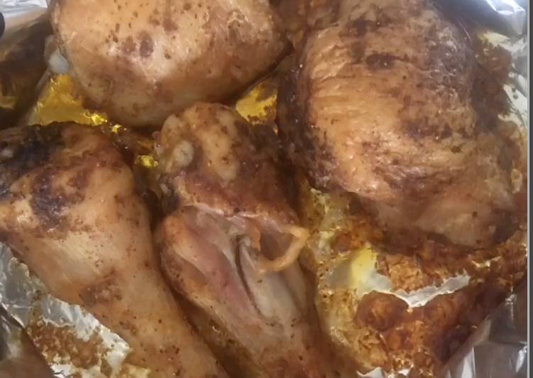 Delicious Curry chicken roasted