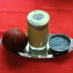 A picture of Sabja Avocado Shake.