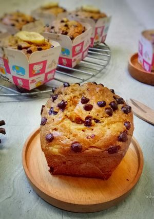 Foto resep Easy & Moist Banana Muffin
