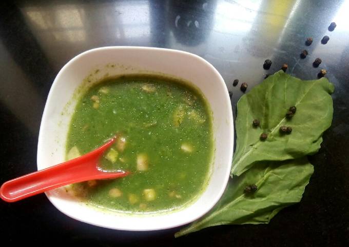 Spinach mushroom soup Recipe by Radhika Joshi - Cookpad