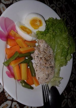 Foto resep Ayam kukus Diet Mayo - enak sehat bergizi dan mengenyangkan!