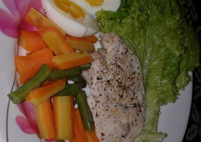 Resep Ayam kukus Diet Mayo - enak sehat bergizi dan mengenyangkan!, Maknyuss
